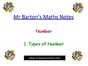 Mr Bartons Maths Notes Number 1 Types of