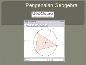 Geo gebra Geo gebra