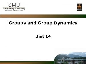 Group dynamics definition