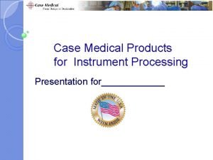Medical instrument case assembly