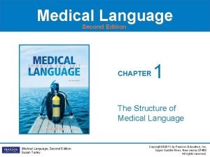 Medical Language Second Edition CHAPTER 1 The Structure