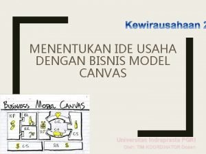 Contoh bisnis model canvas online shop