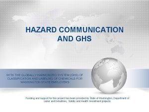 Ghs pictogram depicts which hazard