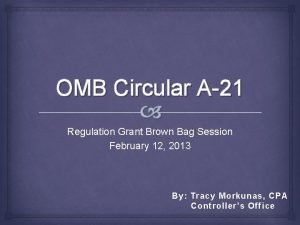 Omb circular a 21
