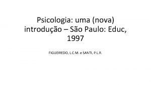 Psicologia uma nova introduo So Paulo Educ 1997