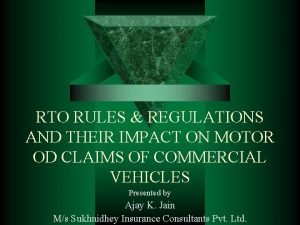 Rto rules and regulations