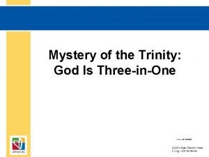 Mystery of the Trinity God Is ThreeinOne Document
