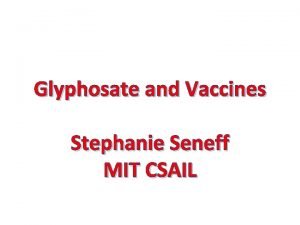 Glyphosate vaccines