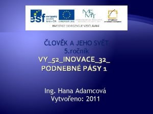 LOVK A JEHO SVT 5 ronk VY52INOVACE32 PODNEBN