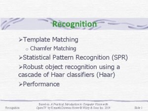 Template matching pattern recognition