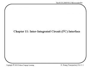 The HCS 12MC 9 S 12 Microcontroller Chapter