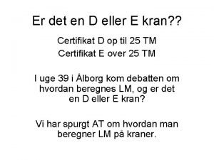 Kran certifikat e