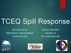 Tceq spill reporting