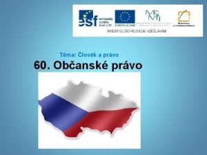 Tma lovk a prvo 60 Obansk prvo O