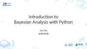 Bayesian analysis with python