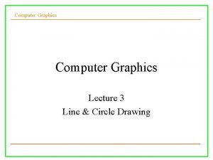 Circle drawing algorithm in computer graphics