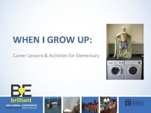 When i grow up career lessons