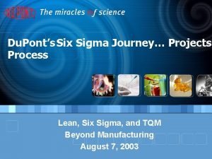 Dupont six sigma