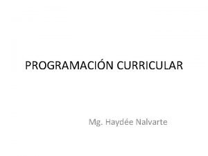 Haydee nalvarte