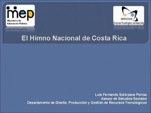Himno nacional de costa rica Himno nacional de costa rica