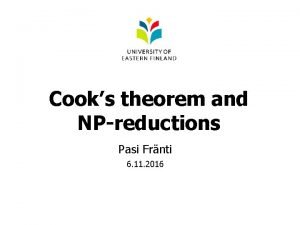 State cook's theorem