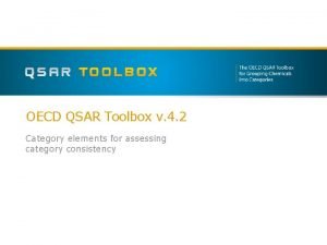 OECD QSAR Toolbox v 4 2 Category elements