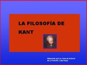 Maximas kantianas Maximas kantianas