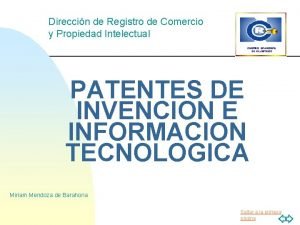 Direccin de Registro de Comercio y Propiedad Intelectual