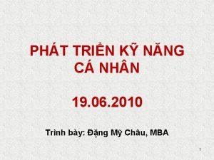 PHT TRIN K NNG C NH N 19