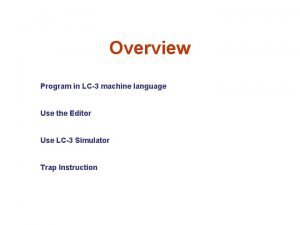 Lc3 simulator