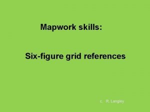 What is a six figure grid reference