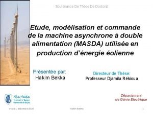 Soutenance De Thse De Doctorat Etude modlisation et