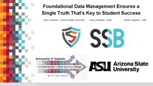 Foundational Data Management Ensures a Single Truth Thats