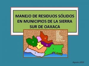 MANEJO DE RESIDUOS SLIDOS EN MUNICIPIOS DE LA