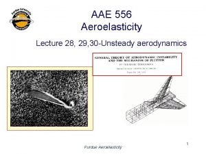 AAE 556 Aeroelasticity Lecture 28 29 30 Unsteady