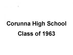 Corunna High School Class of 1963 Darlene Alexander