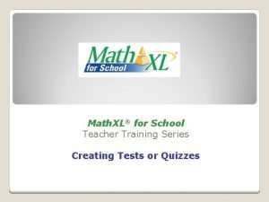 Math xl for school