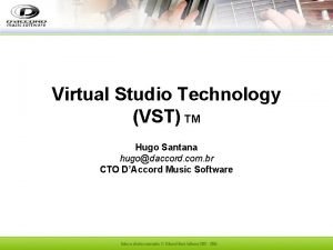 Virtual studio technology
