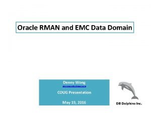 Ddboost oracle