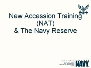 New accession training navy