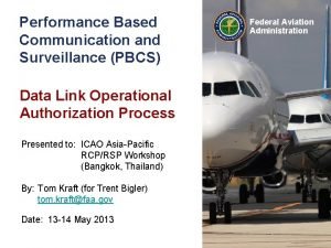 Performance Based Communication and Surveillance PBCS Data Link