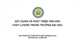 X Y DNG V PHT TRIN VN HA