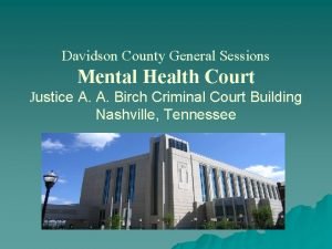 Davidson county mental health court