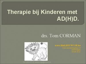 Casus adhd