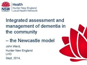 Dr john ward geriatrician newcastle