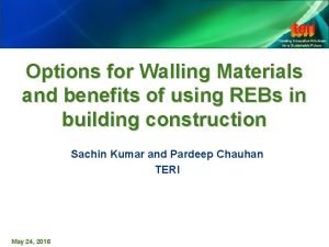 Walling materials