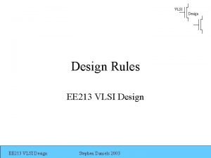 Lambda based design rules