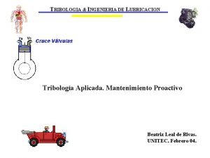 Tribologia mantenimiento predictivo