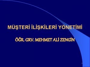 MTER LKLER YNETM R GRV MEHMET AL ZENGN