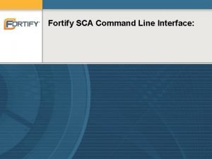 Fortify sourceanalyzer command line options